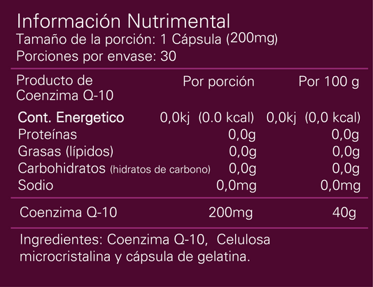 Coenzima CO Q-10 200mg c/30tabs